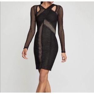 BCBG Maxazaria Black Body Con Jaylynn Dress Women’s Size XS